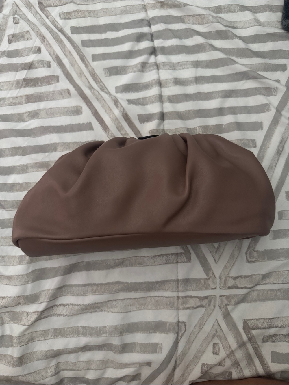 Target Mauve/Brown Gathered Clutch
